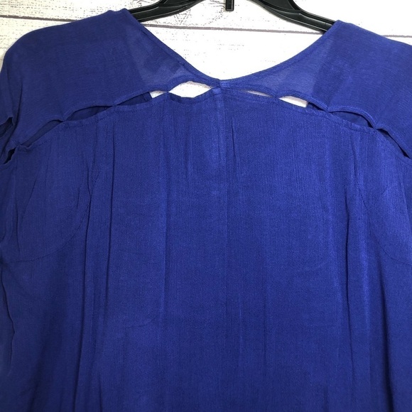 NWT Ellos Blue Lace Boho Dress Sz 12 - Picture 6 of 6